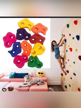 Kids Rock Climbing Holds - 10 pcs